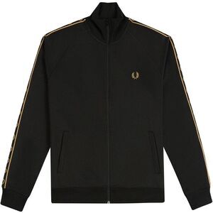 Fred Perry Childrens/Kids Taped Track Jacket / Black